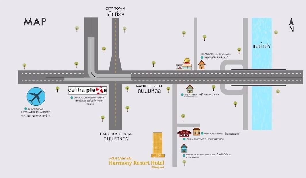 Harmony Resort Hotel Чиангмай Экстерьер фото